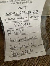 Textron 9912518-2 Temp Control Valve