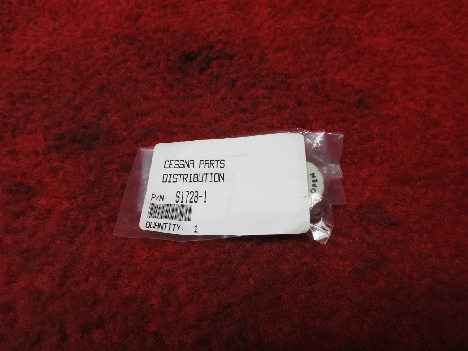 Textron Cessna Silencer Knob PN S1728-1