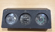 Three-gauge Aircraft Instrument Panel. Salvaged