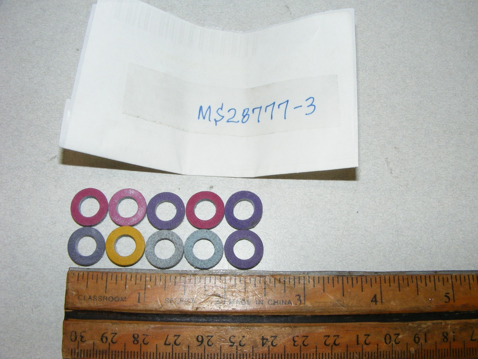 Unbranded (10) MS28777-3 Leather Packing Retainer
