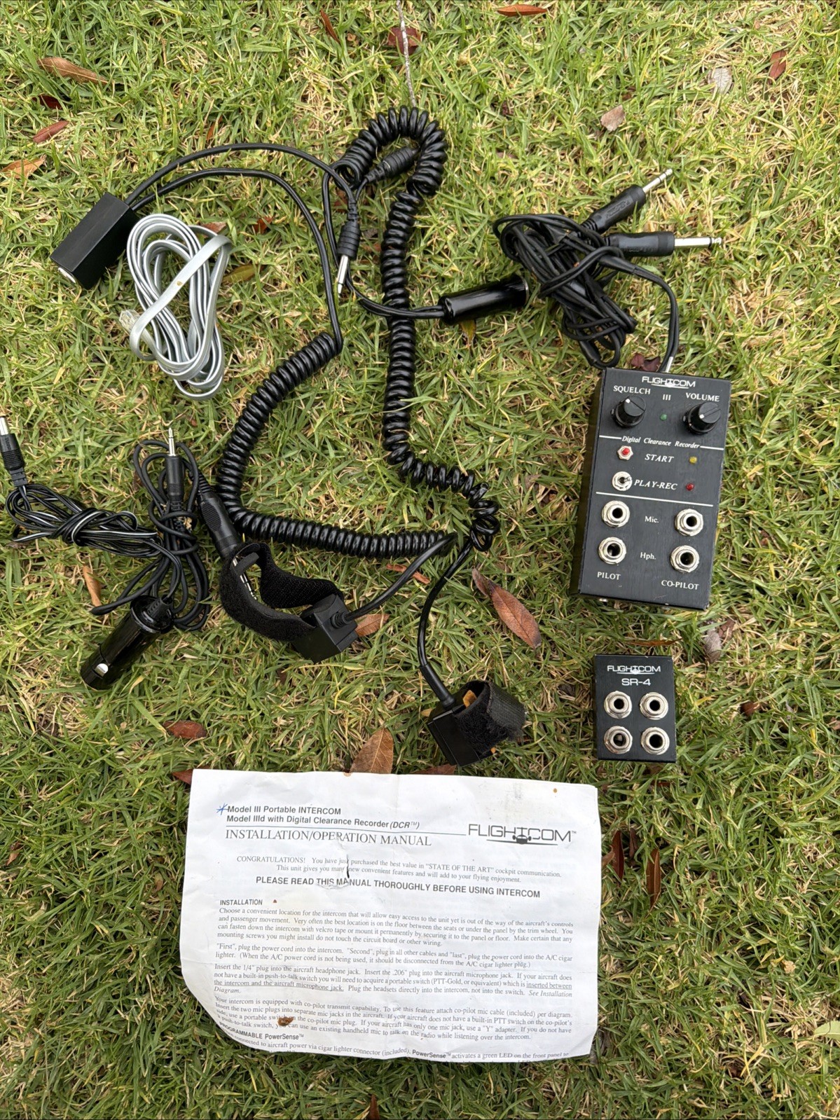 Unbranded flightcom model iii portable intercom