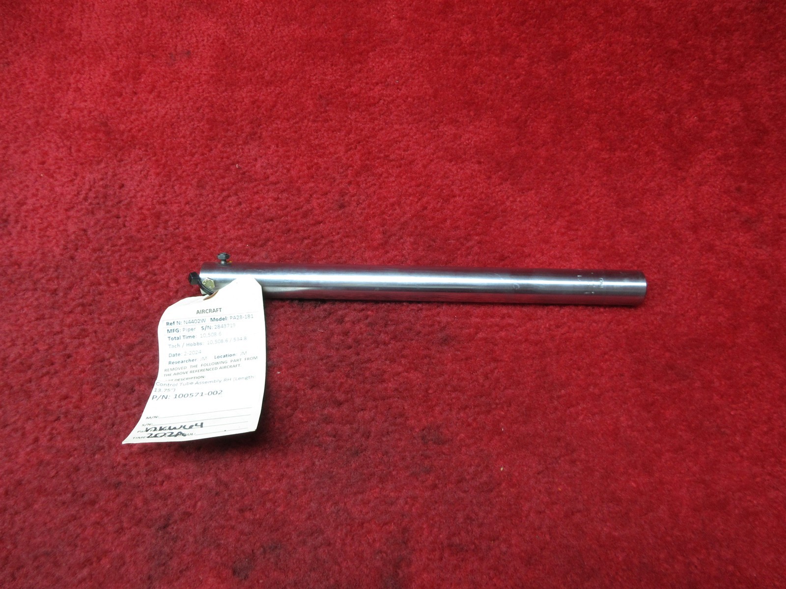 Unbranded Piper PA-28 Control Wheel Tube