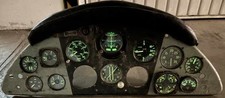 Vintage Aircraft Cockpit Panel with