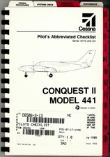Cessna New Surplus Model 441 Conquest