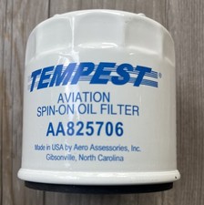 TEMPEST Aircraft Oil Filter 3"H