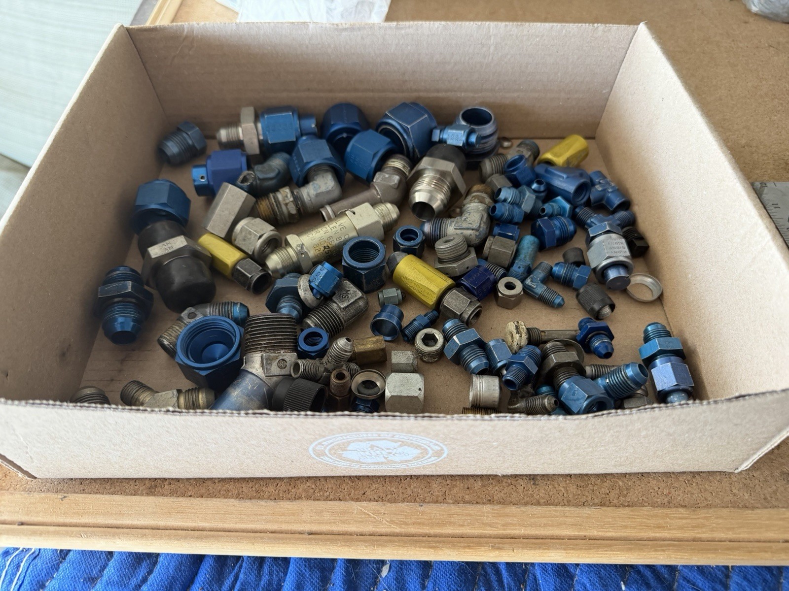 Unbranded Mixed Aircraft Hydraulic Line Fittings