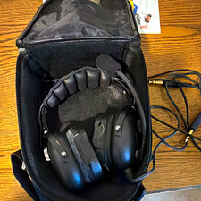 Black Aviation Headset