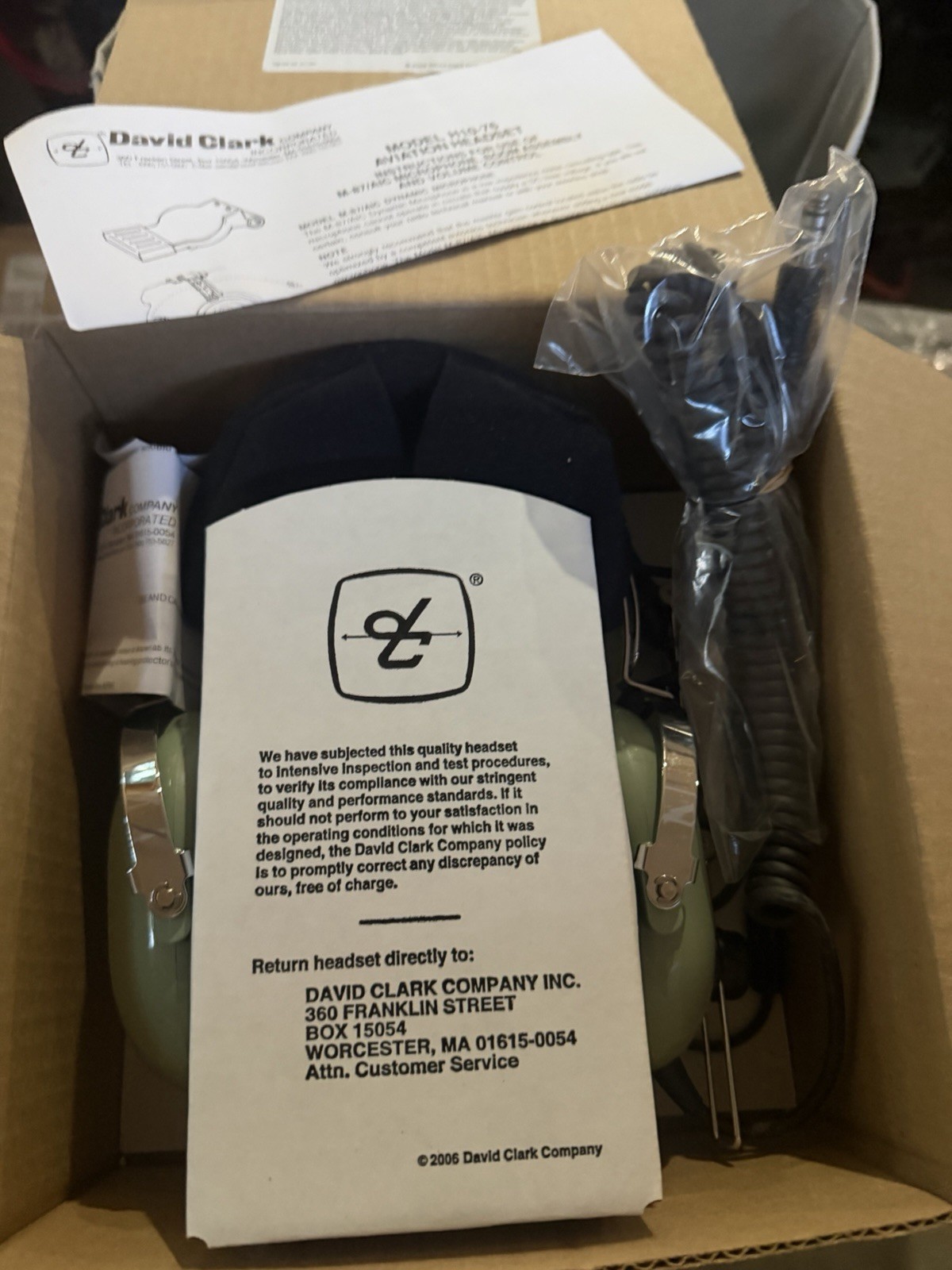 David Clark e Headset H10-76