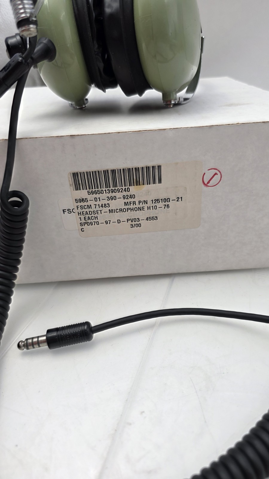 David Clark H10-76 Head-Set Military Aviation 5965-01-390-9240