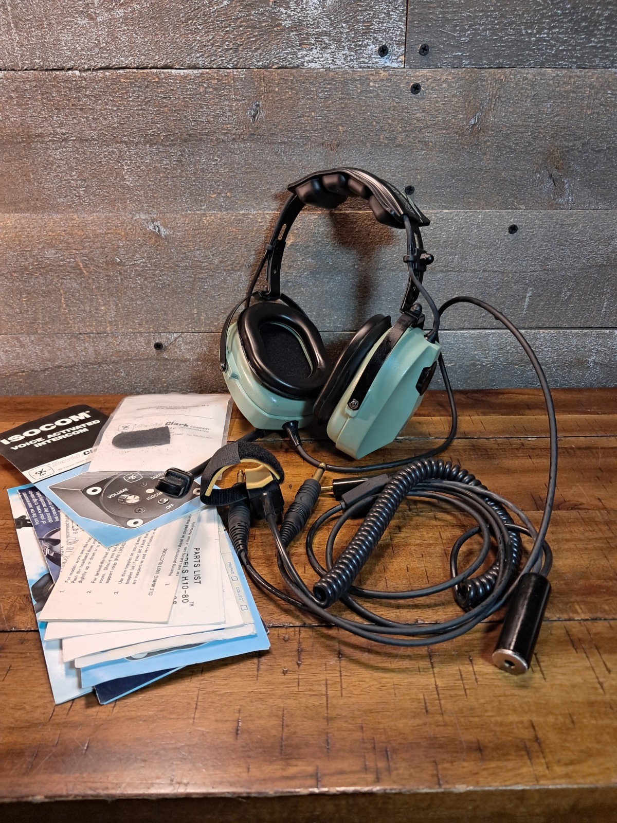 David Clark H10-80 12507G-26 Aviation Headset Dual