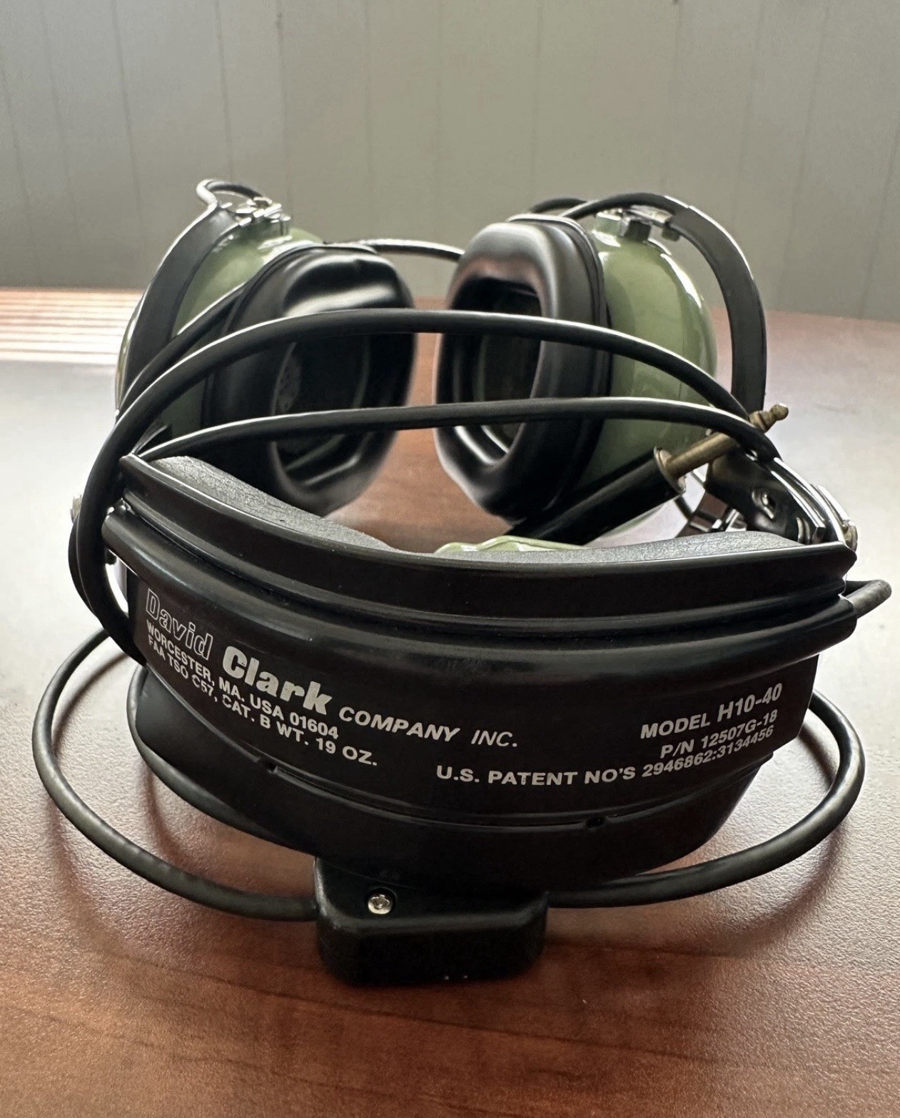 David Clark Model H10-40 Aviation Headset with