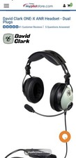 David Clark ONE-X ANR Headset