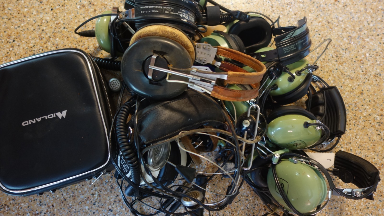 David Clark VINTAGE 13 Aviation Headsets Telex