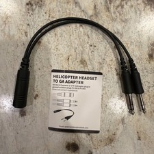Helicopter Headset to GA Adapter
