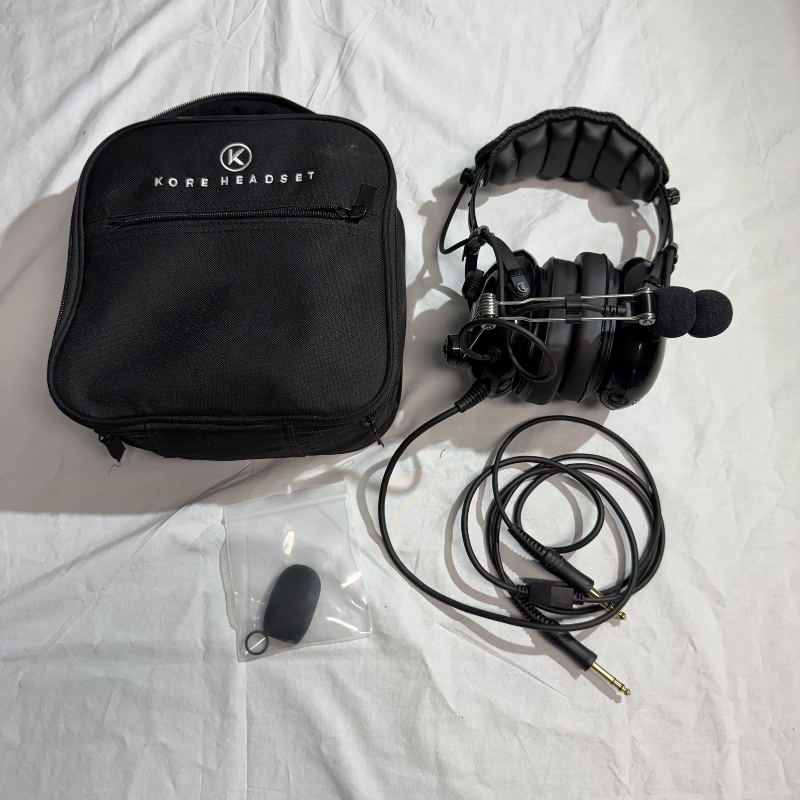 Kore KA-1 Premium Aviation Headset Dual