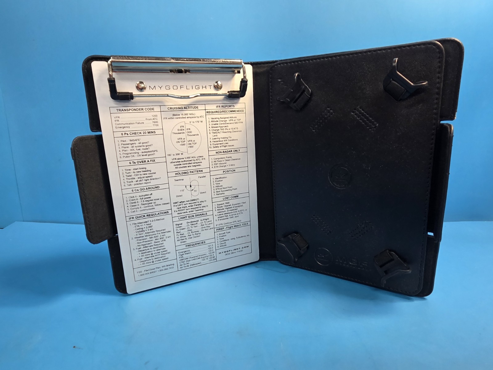 MYGOFLIGHT iPad Mini Universal Kneeboard Folio C Aviation Pilot C Universal Kneeboard Folio C