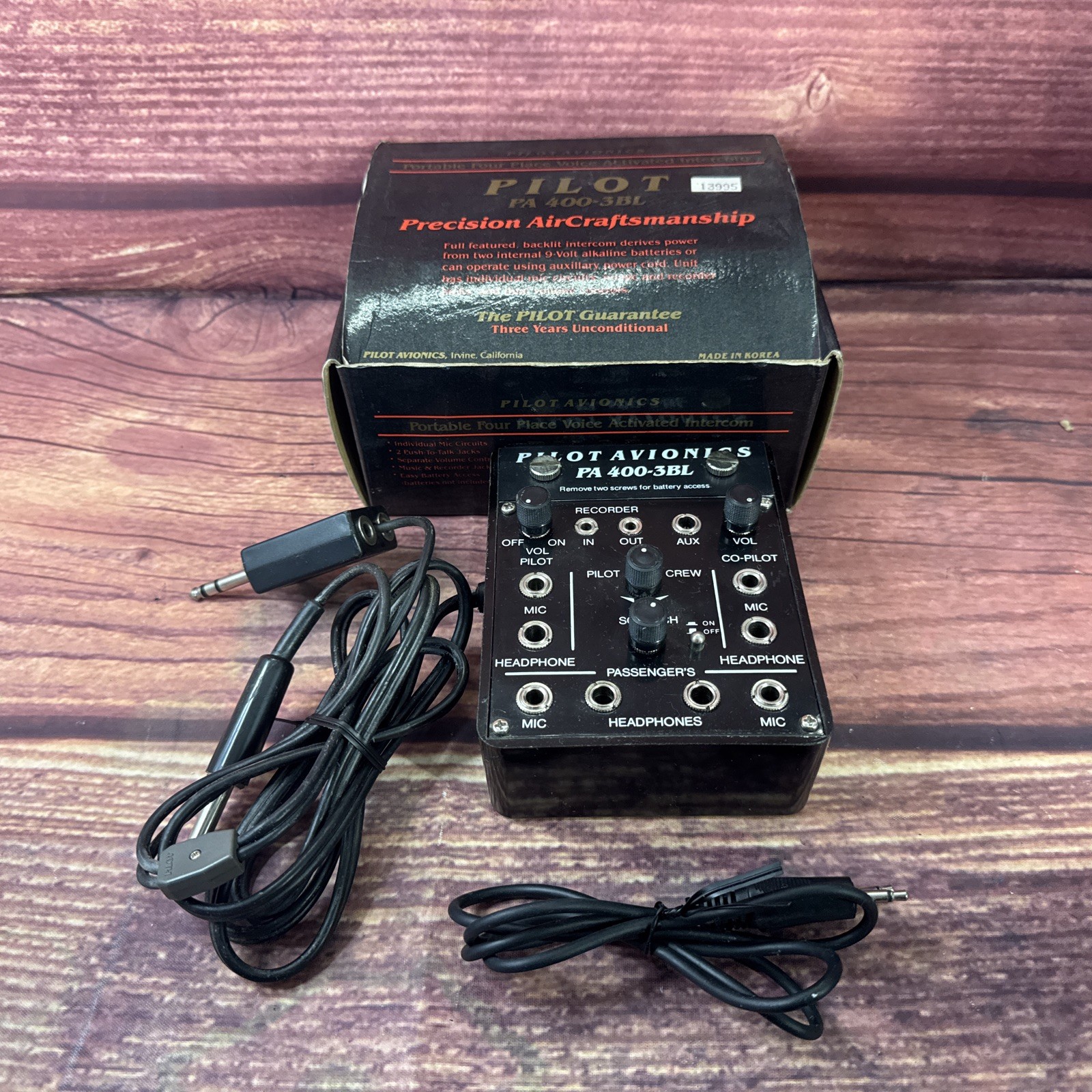 Pilot Avionics PA 400-3BL Portable Four Place