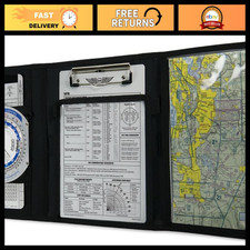 Tri-Fold VFR Kneeboard with Clipboard