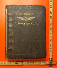 Vintage Jeppesen Airway Manual Leather