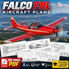 Falco F8L Aircraft Plans Construction