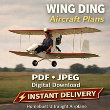 Plans Aircraft–Wing Ding-II–Homebuilt Airplane Drawings,PDF