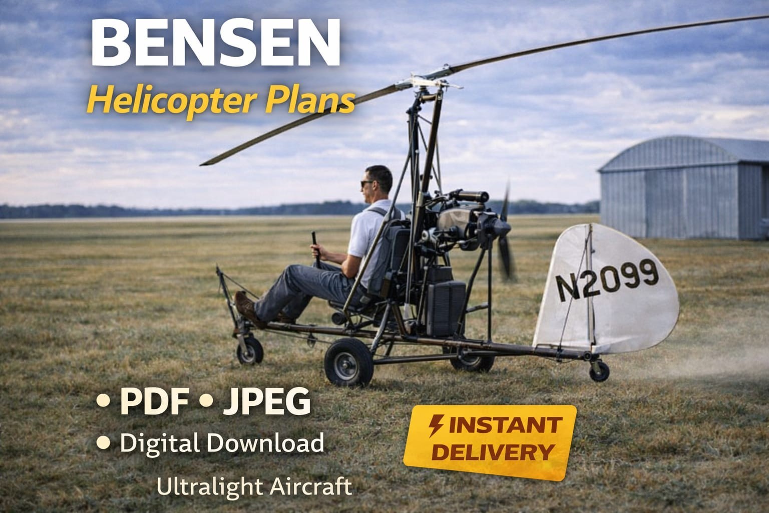 Plans Drawings gyroplane–B19 Gyro Copters–