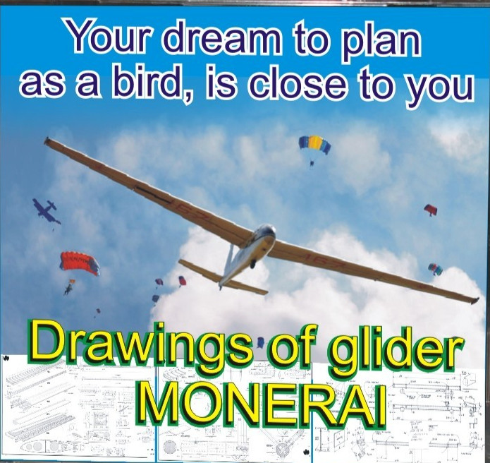 Plans MONERAI Ultralight Glider, Plans