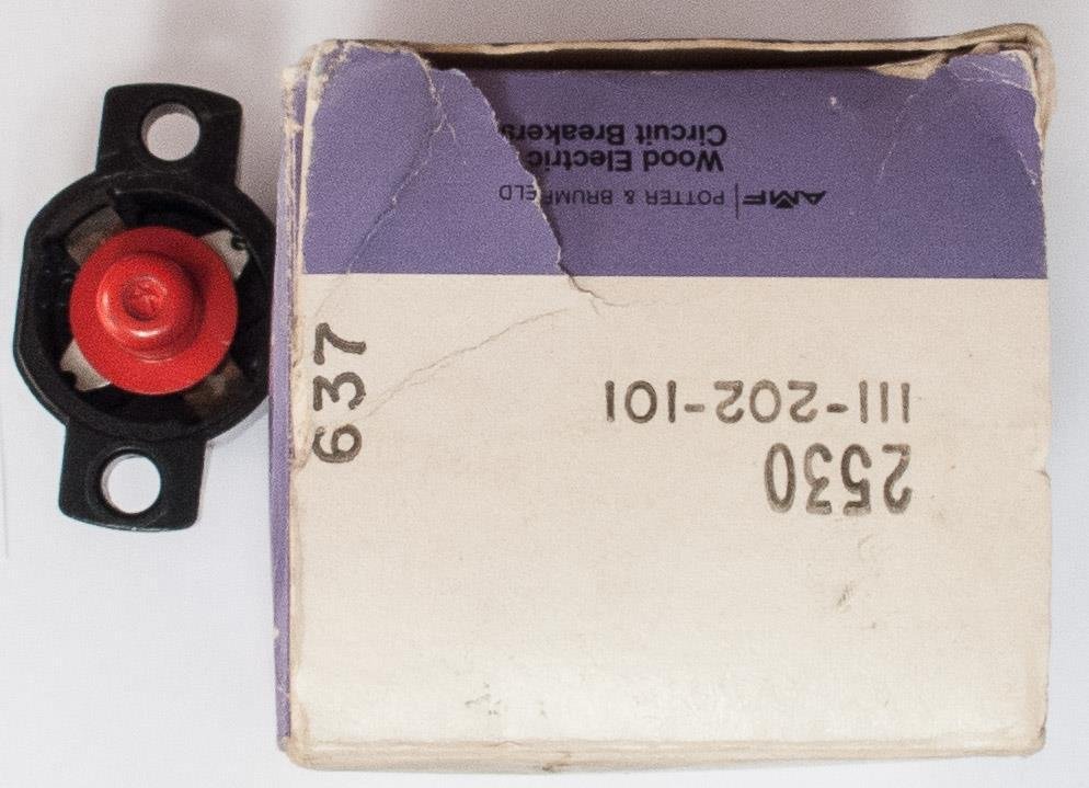 Wood Electric Airplane Circuit Breaker #111-202-101 2530