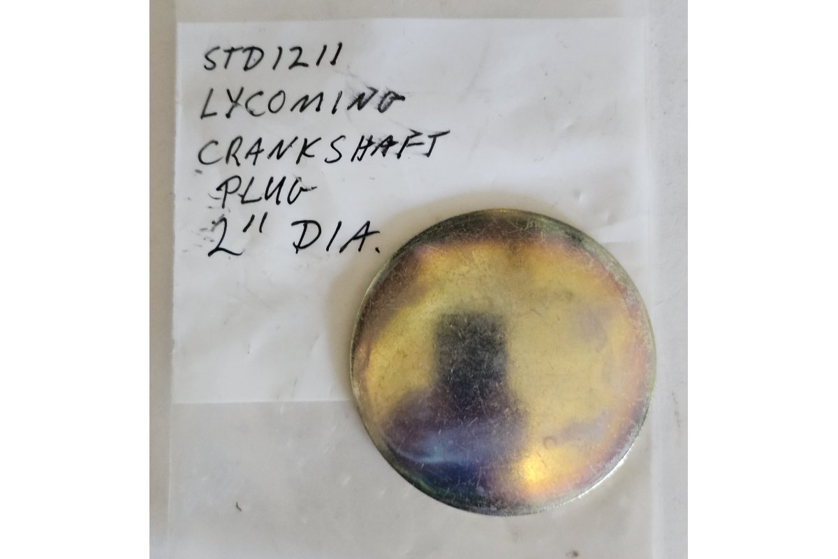Lycoming STD 1211 Crankshaft Plug 2" Dia.