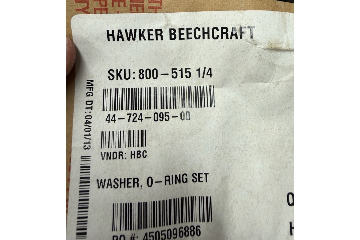 Beechcraft NEW Aircraft Washer Seal, P