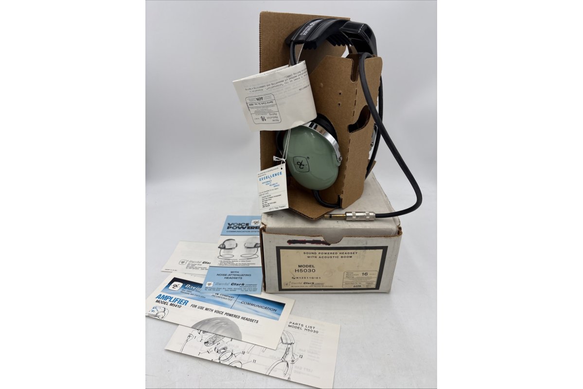 David Clark New 12511G-01 MODEL H5030 Aviation