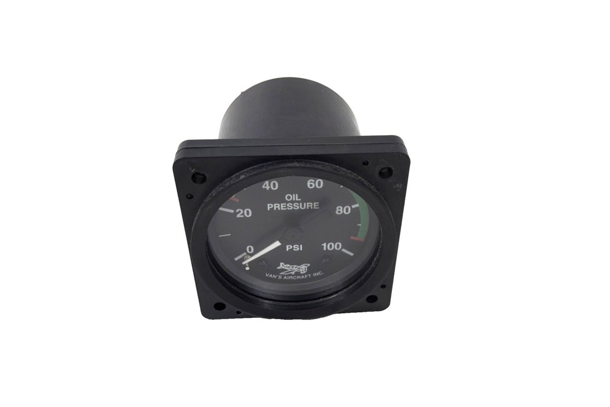 Van's Aircraft Oil Pressure Gauge 0-100 PSI
