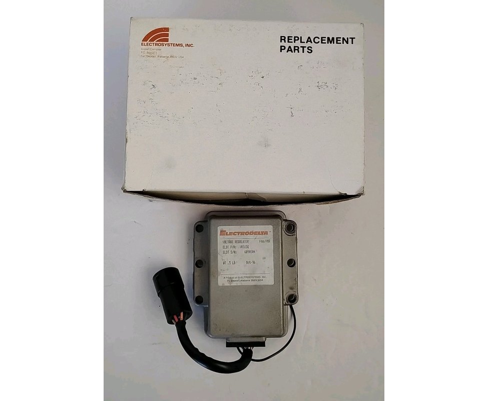 Electrodelta Airplane Voltage Regulator VR515G, Electrosystems inc.