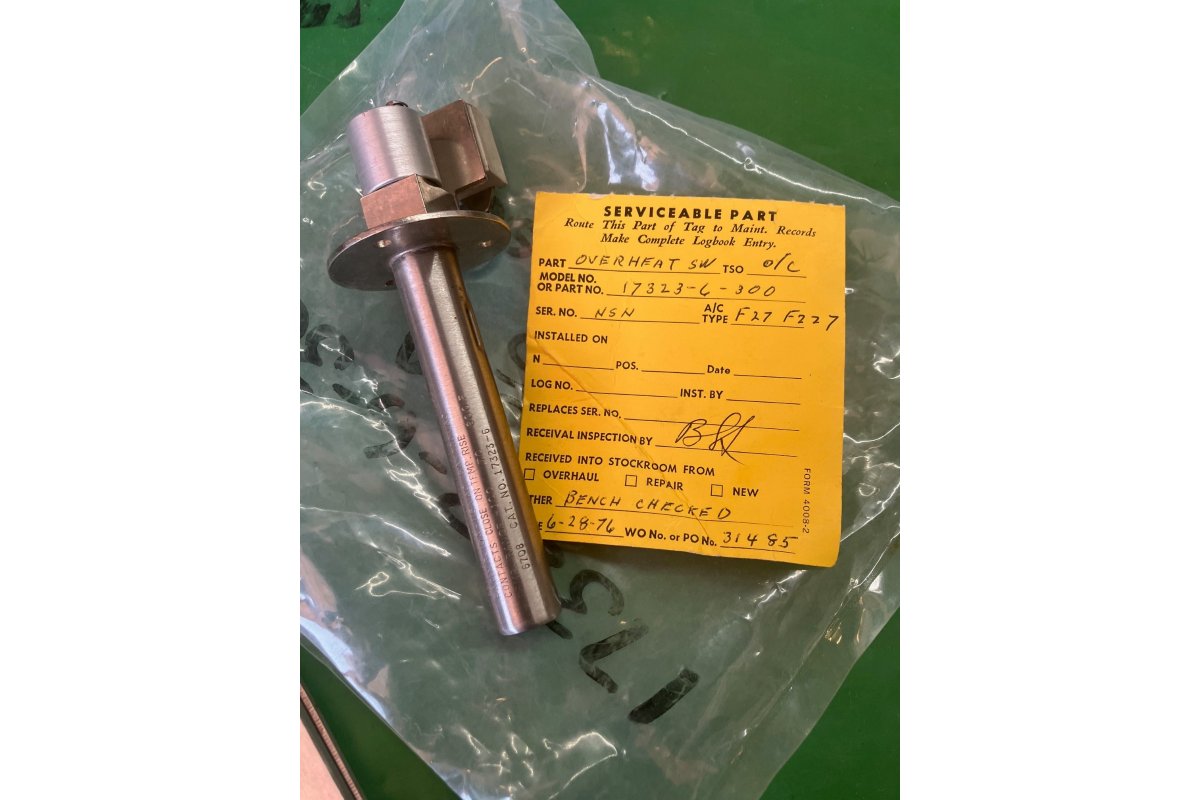 Fenwal 17323-6-300 THERMOSWITCH *SV* F27 AIRCRAFT
