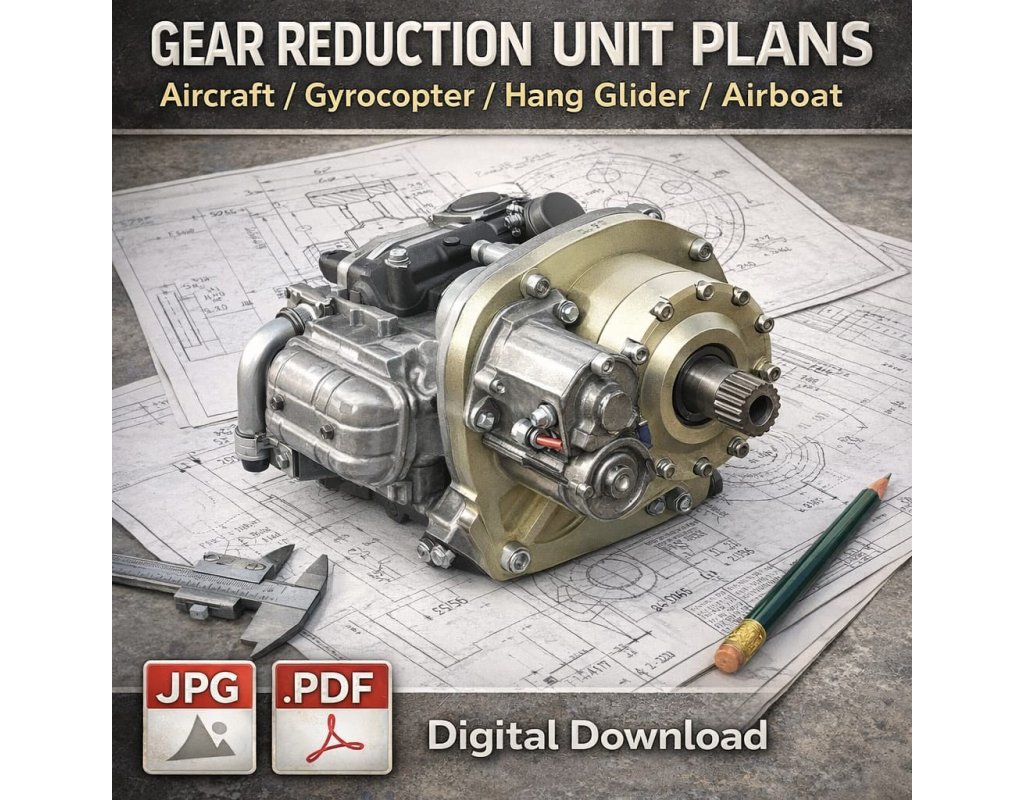Airplane drawings gearbox-plans Gear Reducer