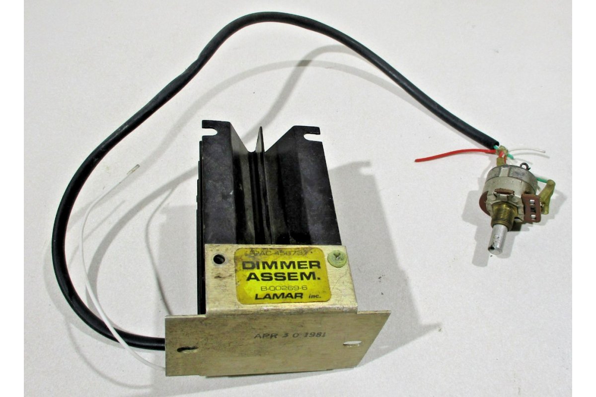 Lamar AVIATION LIGHT DIMMER ASSEMBLY P