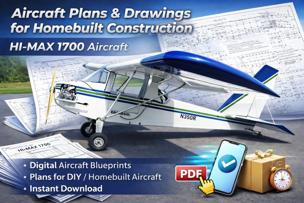 Plans Aircraft –,,Hi-MAX 1700А,,-Airplane Drawings
