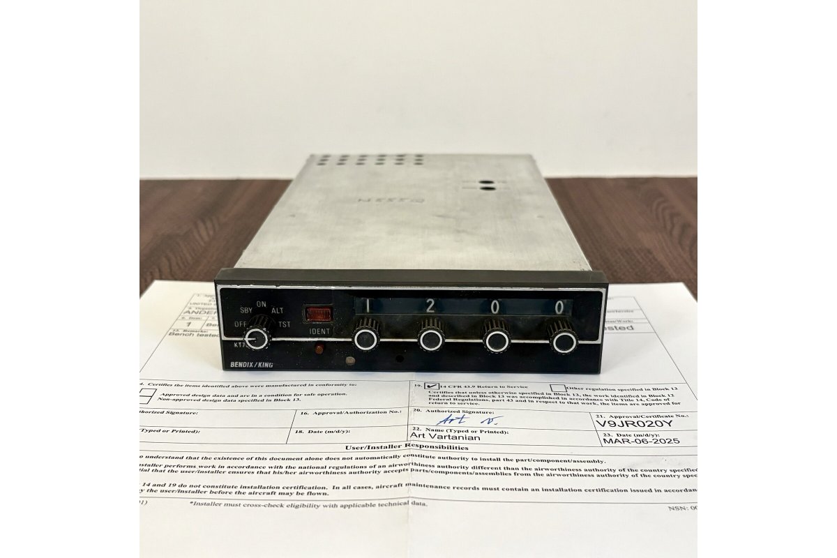 Bendix King KT 76A Transponder PN 066-1062-00 w