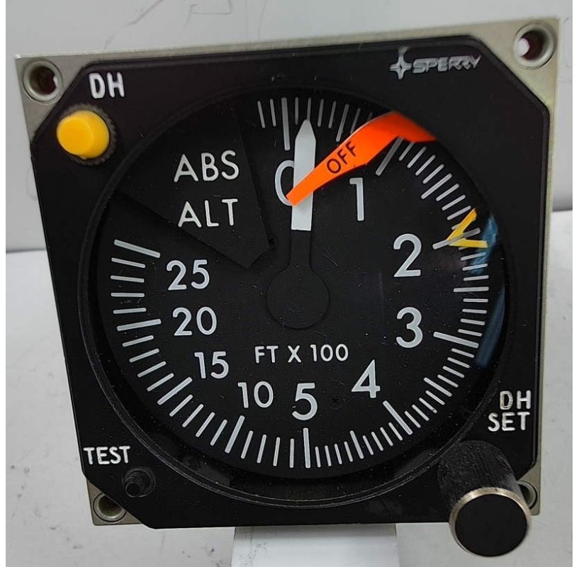 Sperry Rand Corp. Indicator - Radio Altimeter RA-315