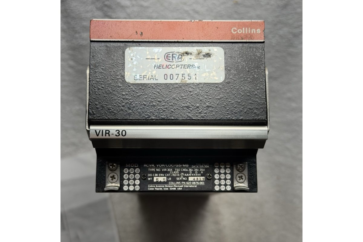Collins Aerospace VIR-30A Nav Receiver Module 622-0876-001 W