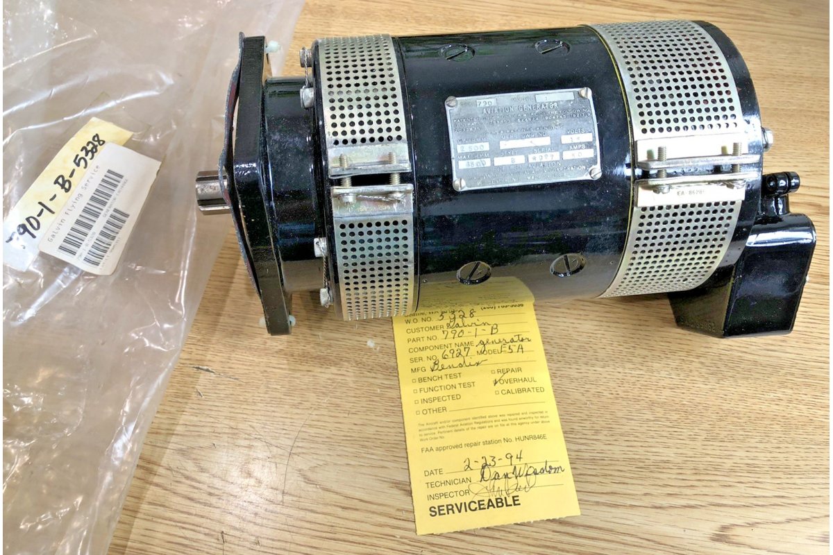 Bendix King Aircraft Eclipse Aviation Generator 790-1-B