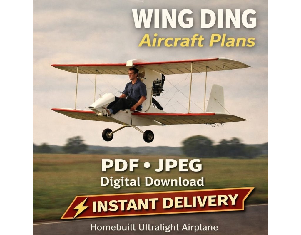 Plans Aircraft–Wing Ding-II–Homebuilt Airplane Drawings,PDF Download,PDF