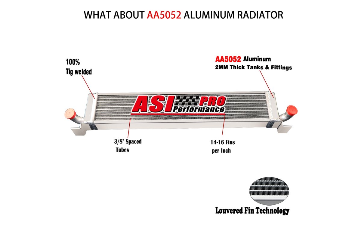 1997 Asi Performance ASI 2 Row Aluminum Radiator