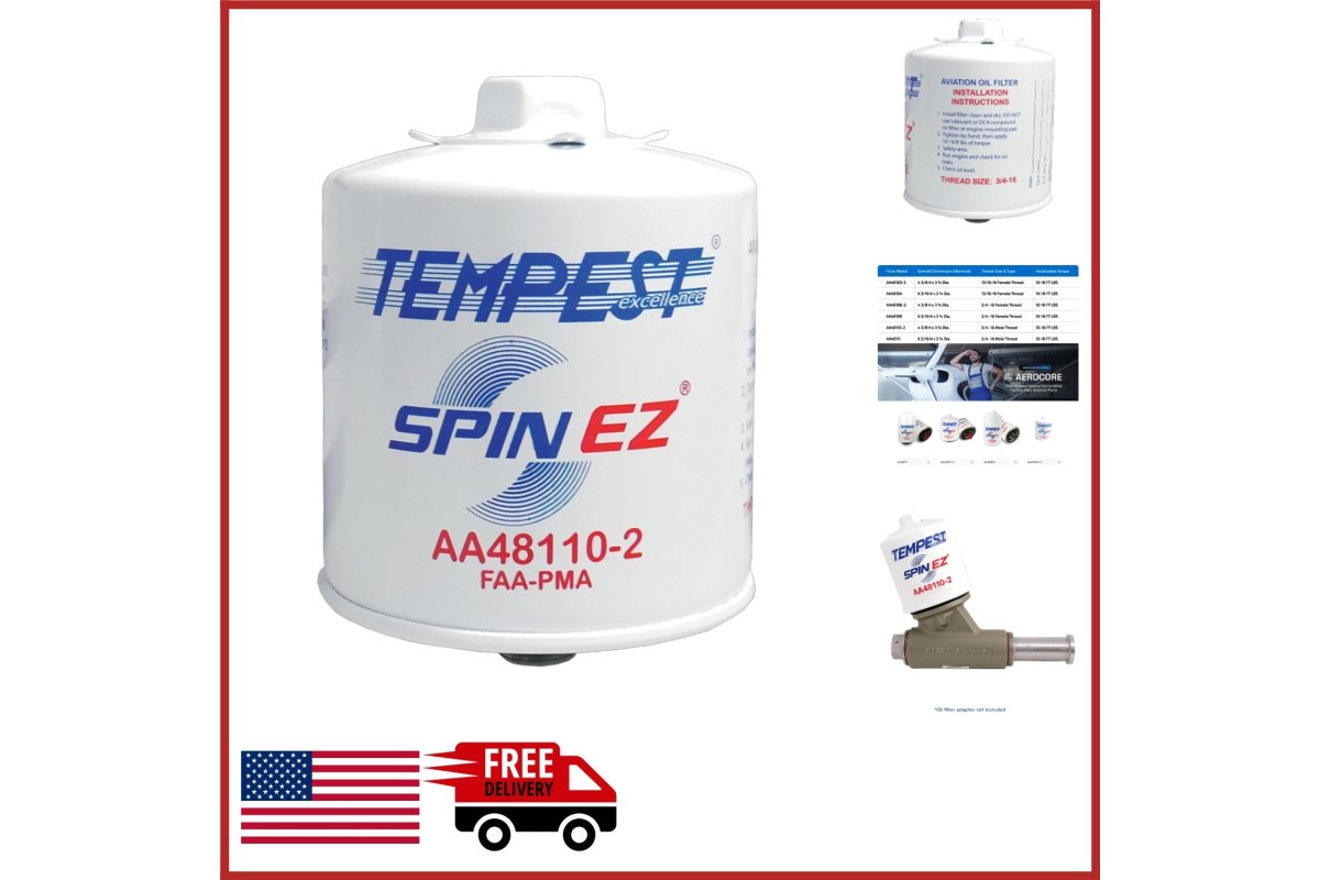 Unbranded Aviation Spin-On Oil Filter for