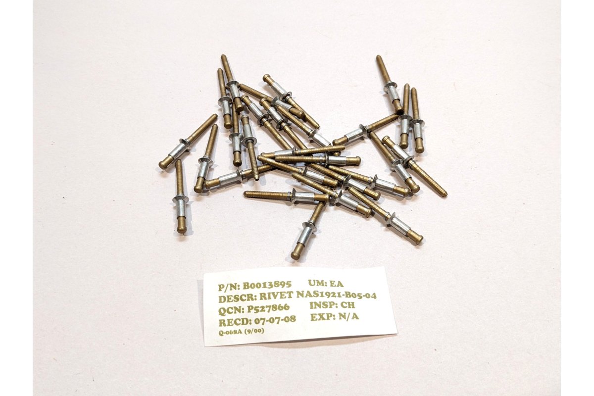 NAS1921-B05-04 Aircraft Structural Blind Rivets