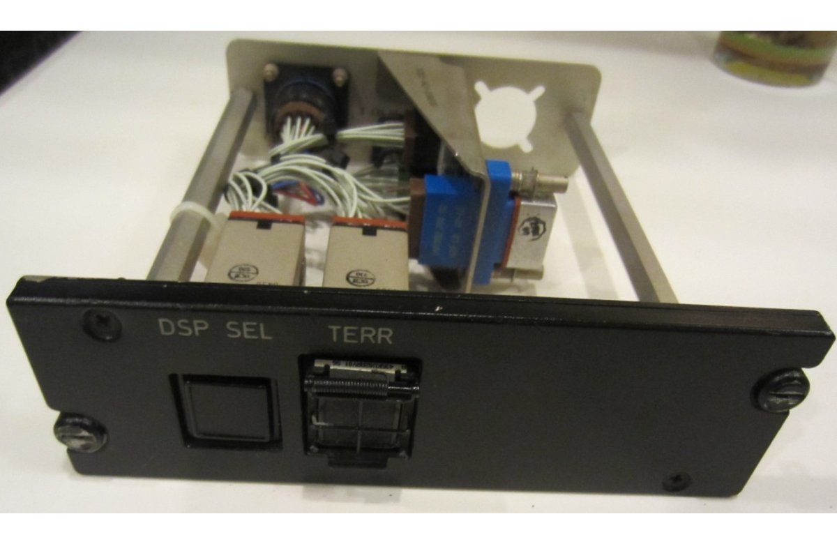 Atr AIRCRAFT PANEL WITH VARIOUS PARTS