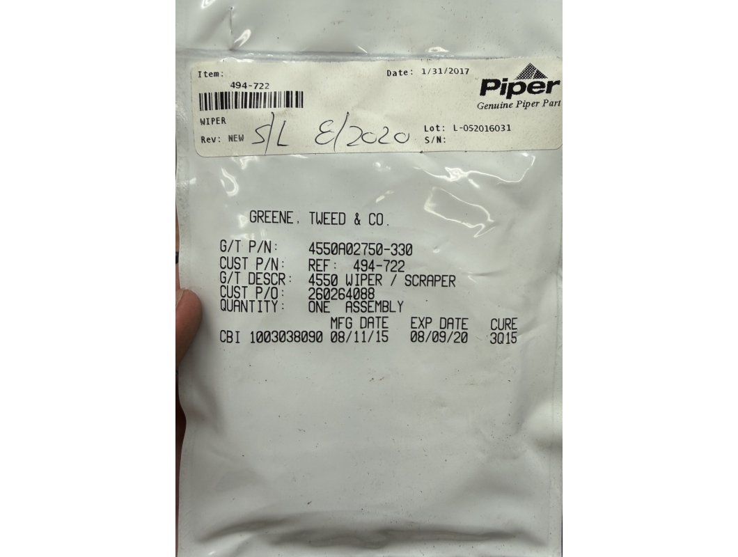 Piper NEW Aircraft Wiper Ring, P