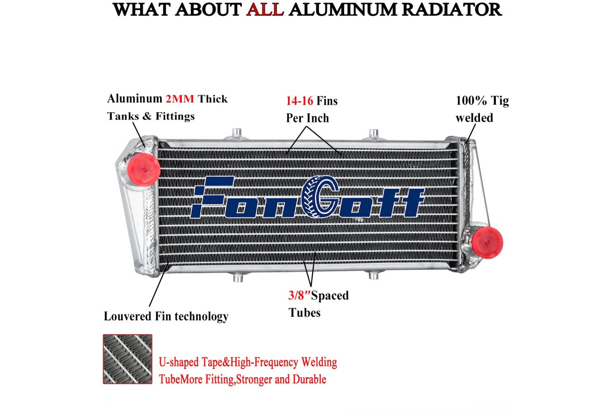 Fongoff Aluminum Radiator Fit Ultralight Rotax
