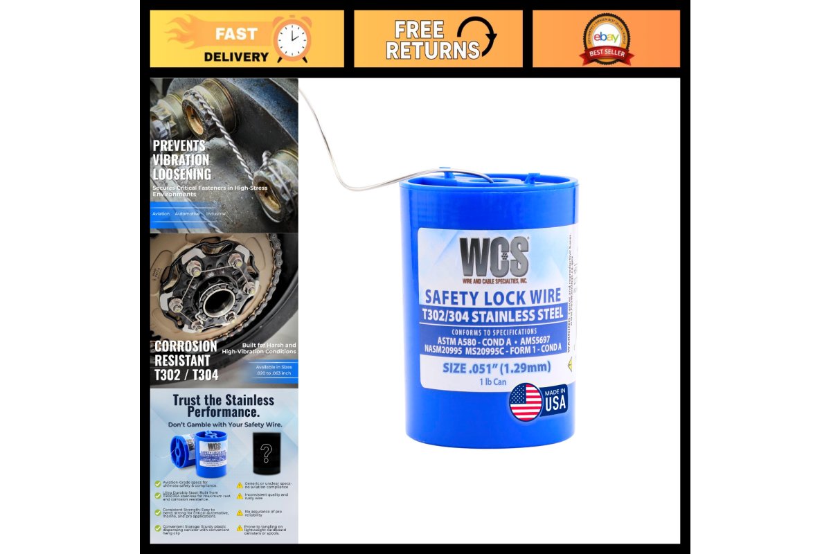 Unbranded Stainless Steel Safety Lock Wire