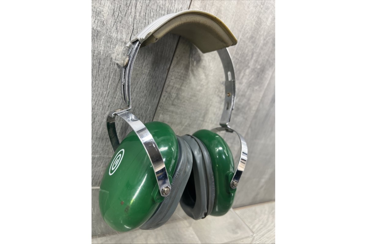 David Clark Vintage Green Straightaway Model 10AS